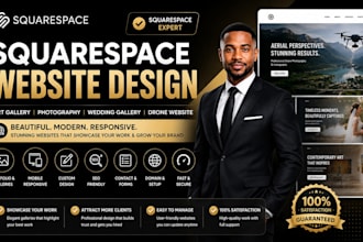 design squarespace art gallery website photography wedding gallery drone website
