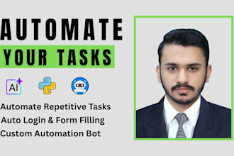 do web browser automation, python bot and web scraping