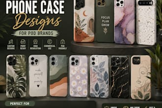 design trendy custom phone case designs for print on demand brands