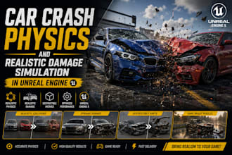 car crash physics and realistic damage simulation in unreal engine
