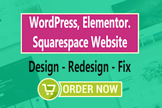 website design, website redesign, or fix website bugs