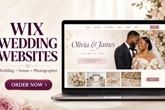 design wix wedding website wix venue website wix photographer website