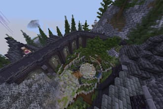 build a spawn or area in minecraft