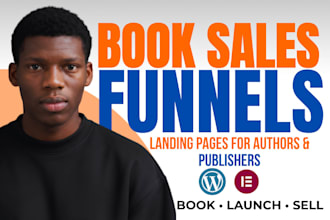 design a sales funnel and book landing page for authors and publishers