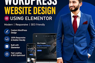 design a wordpress website with elementor