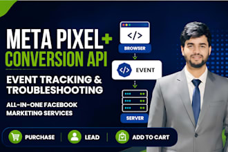setup facebook pixel conversion API and event tracking