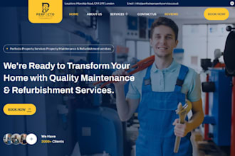 professional plumbing, hvac, or roofing website in wordpress