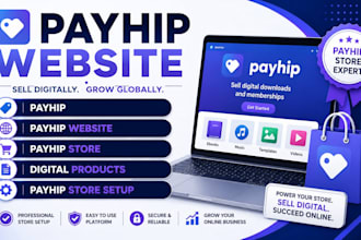 design your payhip website payhip store setup and digital products page
