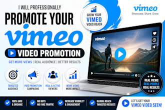 do organic vimeo vevo video promotion with relevant audience
