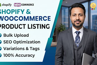 do shopify product listing and woocommerce product upload