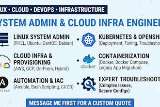be your linux, AWS, gcp cloud engineer and devops expert