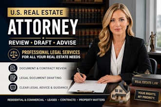 be your US real estate lawyer for property document review, lease agreements