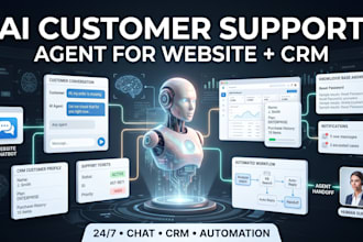 create an ai customer support agent for your website and CRM