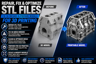 fix, repair, modify and optimize stl files for 3d printing