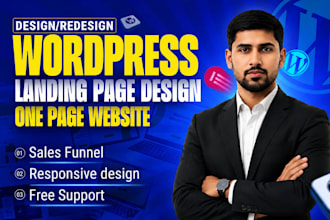 create high converting wordpress landing page design and google ads landing page
