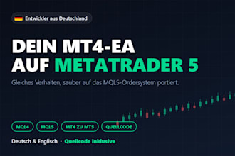 convert your mql4 ea to mql5 for metatrader 5