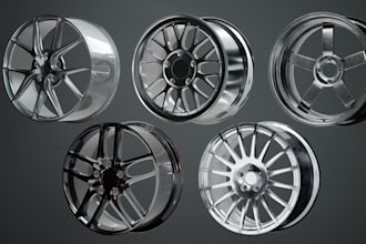 fix optimize cad files for 3d printing, repair broken mesh model of car wheel