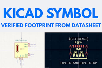 create verified kicad footprint and symbol from your datasheet