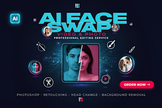 ai face swap video photo manipulation head swap photo retouching image editing