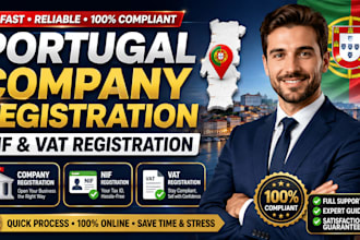 help with portugal company registration, nif and vat registration