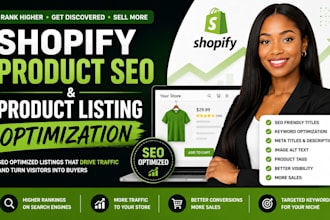 do shopify product SEO and product listing optimization