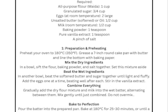 write delicious food and baking recipes for your blog