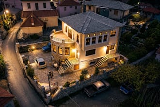 take professional drone photos of your property in greece