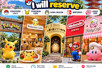 reserve pokepark kanto, pokemon cafe, ghibli museum nintendo, kirby cafe tickets