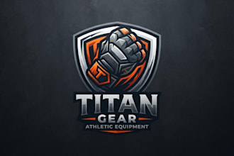 design a powerful glove logo for your brand