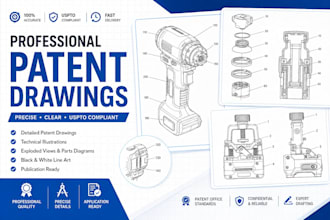 create professional patent drawings and patent illustrations