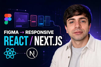 convert figma to responsive react or next js