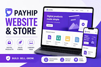 design a professional payhip website