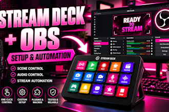 setup and automate your stream deck elgato for dual PC and obs streaming