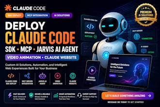 deploy claude code sdk claude mcp jarvis ai agent video animation claude website
