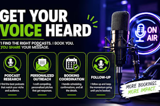 book you as a guest on relevant podcasts