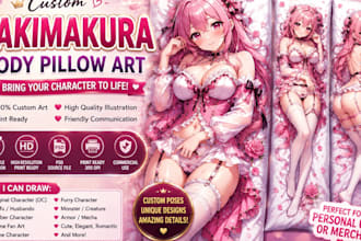 do fanart, pillow design, body pillow, dakimakura, pillow art