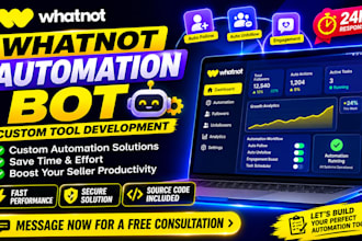 develop auto follow unfollow bot for whatnot