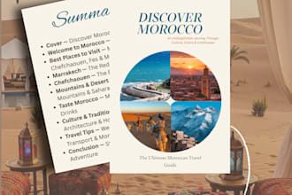 create a beautiful morocco travel guide ebook