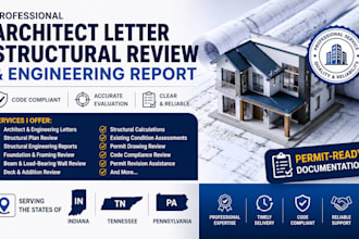 architect letter structural review and engineering report indiana tennessee pa