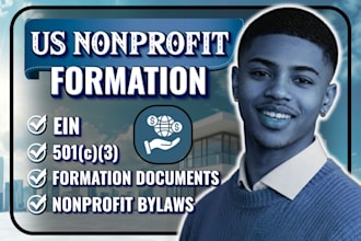 prepare nonprofit formation and 501c3 documents