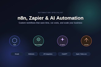 develop n8n automation, n8n shopify workflow, n8n ai automation, or n8n ai agent
