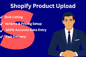 do shopify product listing and bulk product upload