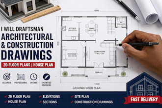 draftsman for architectural and construction drawings 2d floor plans house plan
