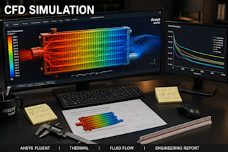do ansys fluent cfd simulation with thermal and flow analysis report