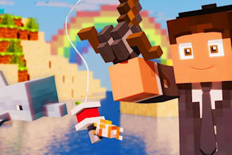 create custom 3d minecraft short animations for your content