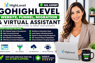 build gohighlevel website, ghl funnel, ghl migration, ghl virtual assistant