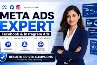 manage social media marketing target facebook insta meta ads