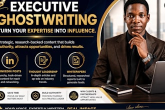 ghostwrite linkedin posts and thought leadership whitepapers to land a dream job