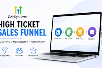 build a high ticket ghl sales funnel for coaches and consultants
