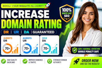 increase ahref domain rating dr, ahref url rating ur, moz domain authorit